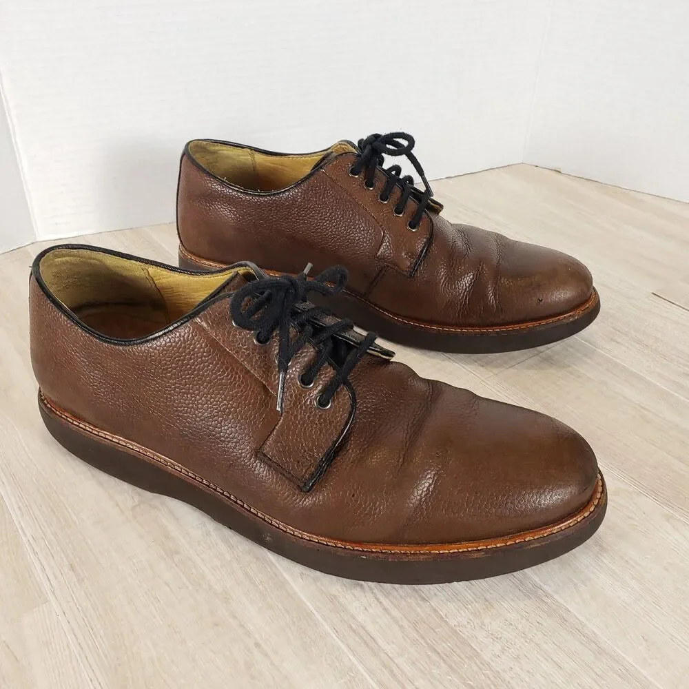 Samuel Hubbard Founder Oxford Men’s 10 Brown Pebble Leather Comfort Shoe